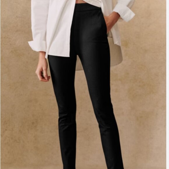 Sezane Clara Trouser-Black Size 6/38 - Picture 2 of 10